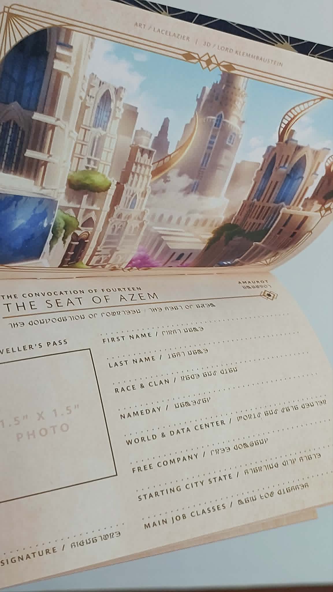 Final Fantasy 14 ✦ "The Traveller's Pass" Booklet