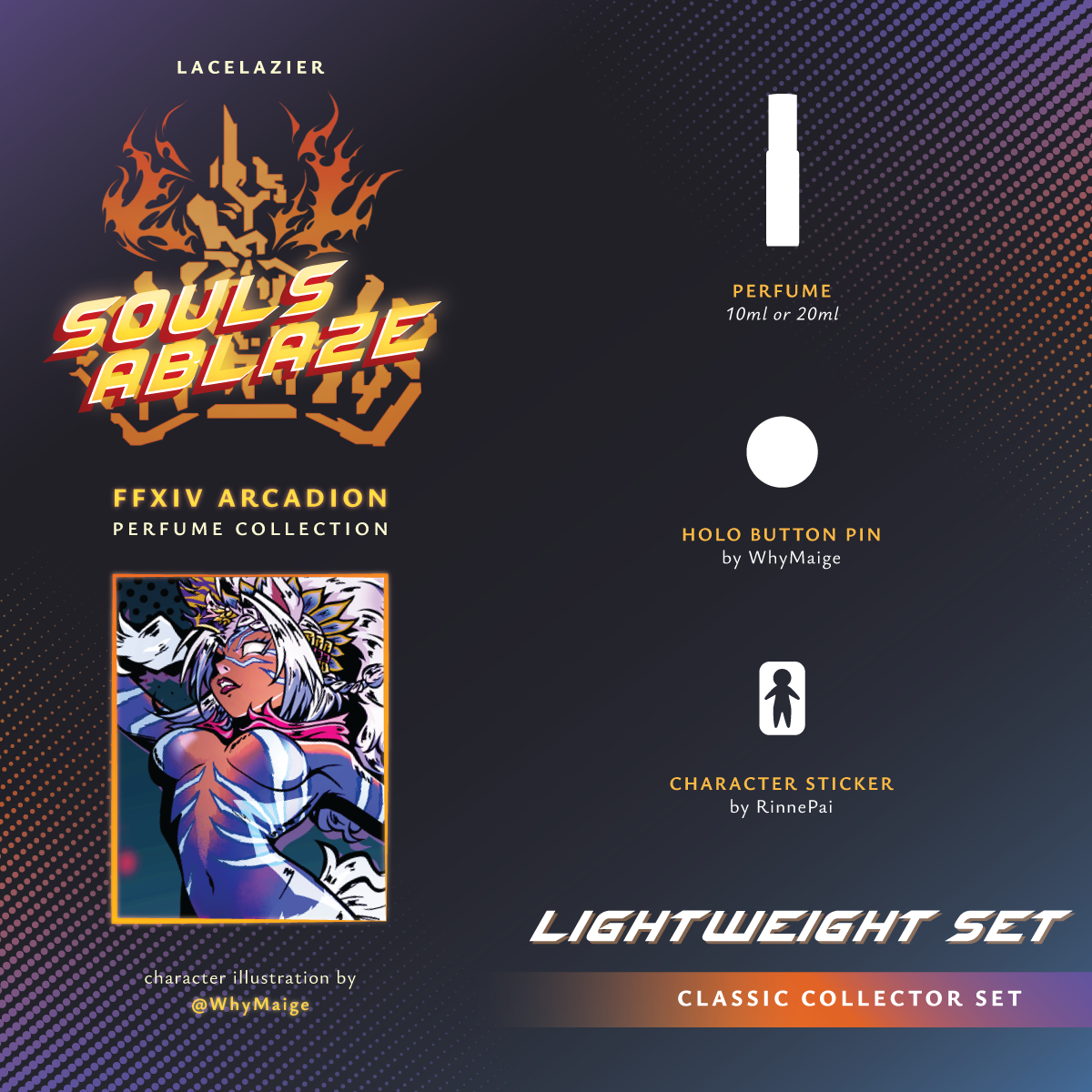 Final Fantasy 14 ✦ "Souls Ablaze" Lightweight: Classic Collector Set