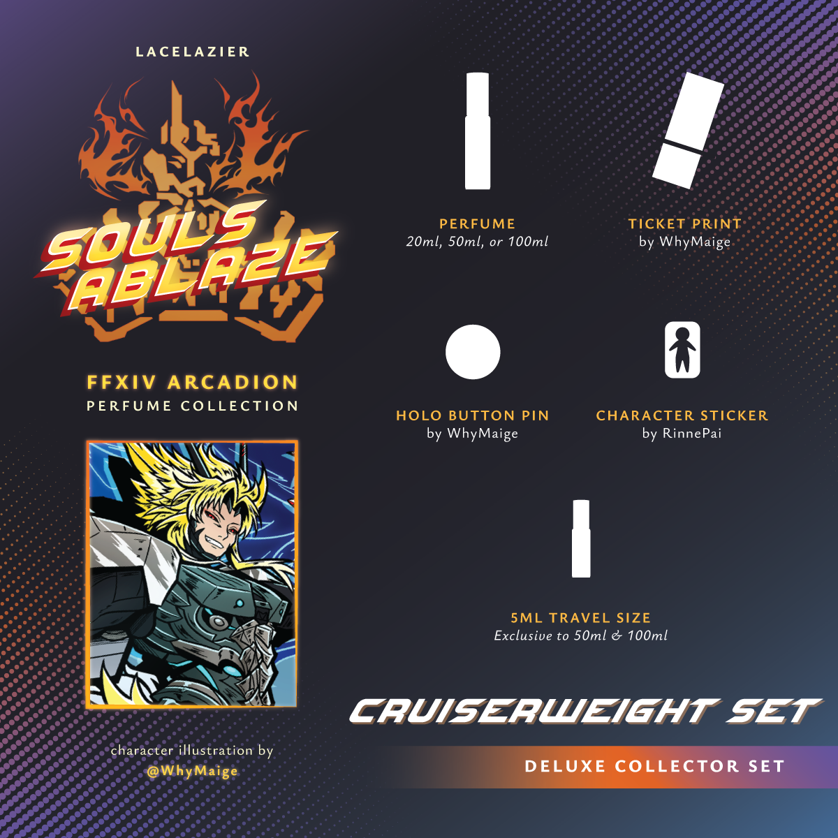 Final Fantasy 14 ✦ "Souls Ablaze" Cruiserweight: Deluxe Collector Set