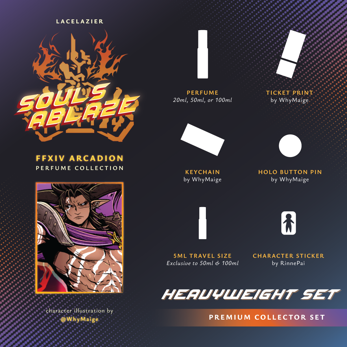 Final Fantasy 14 ✦ "Souls Ablaze" Heavyweight: Premium Collector Set