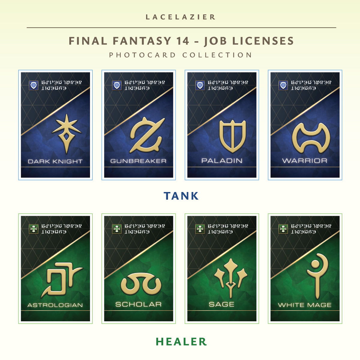 Final Fantasy 14 ✦ Adventurer License Photocards