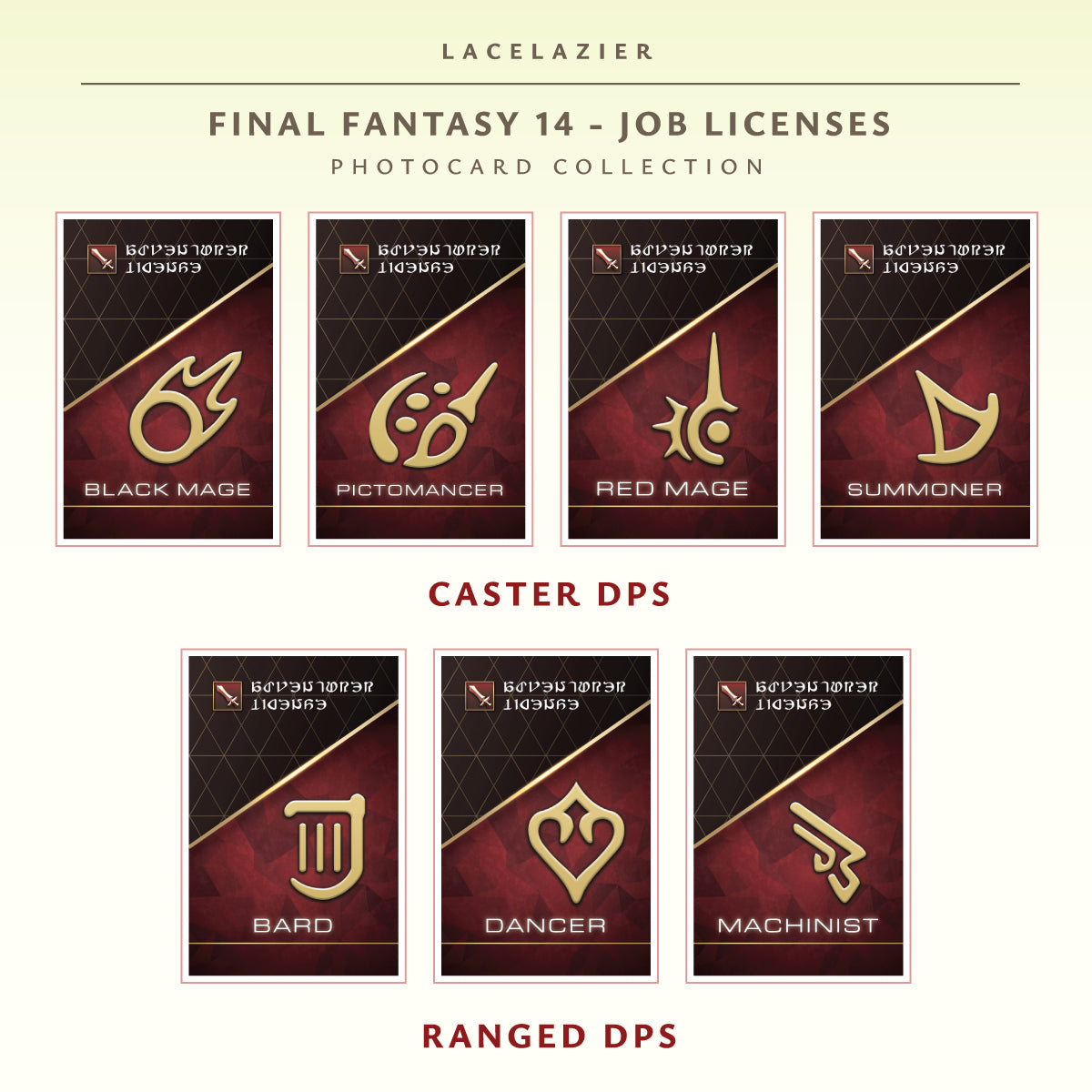 Final Fantasy 14 ✦ Adventurer License Photocards
