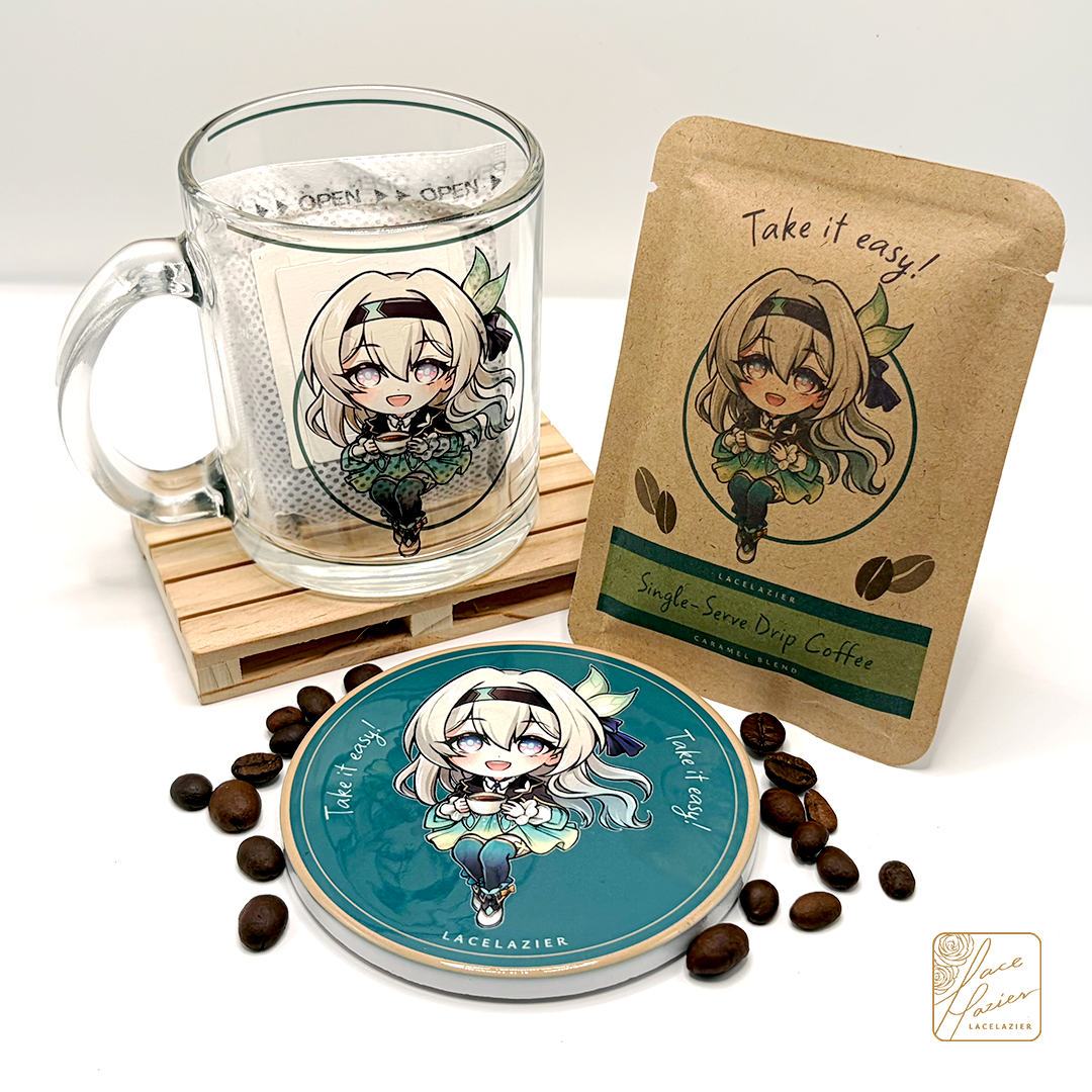 Honkai: Star Rail ✦ "Trailblaze Morning" Coffee Set: Firefly