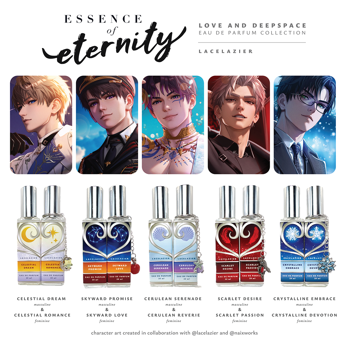 Love & Deepspace ✦ "Essence of Eternity" Perfume Collection
