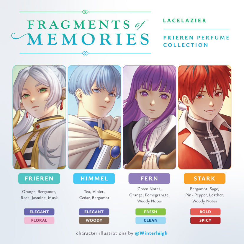 Frieren ✦ "Fragments of Memories" Perfume Collection