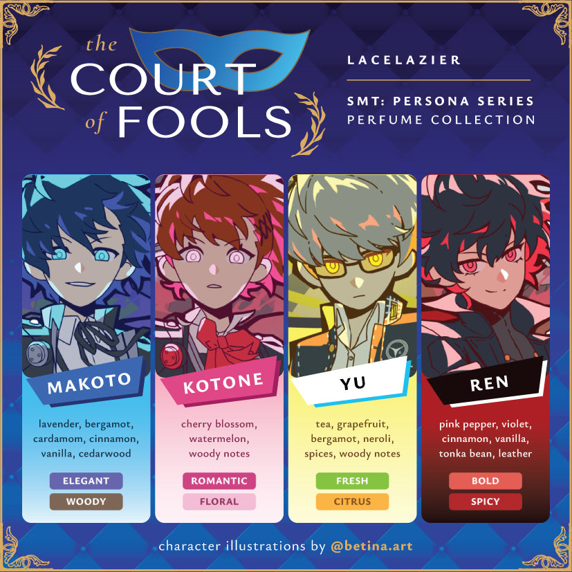 Persona ✦ "The Court of Fools" Perfume Collection