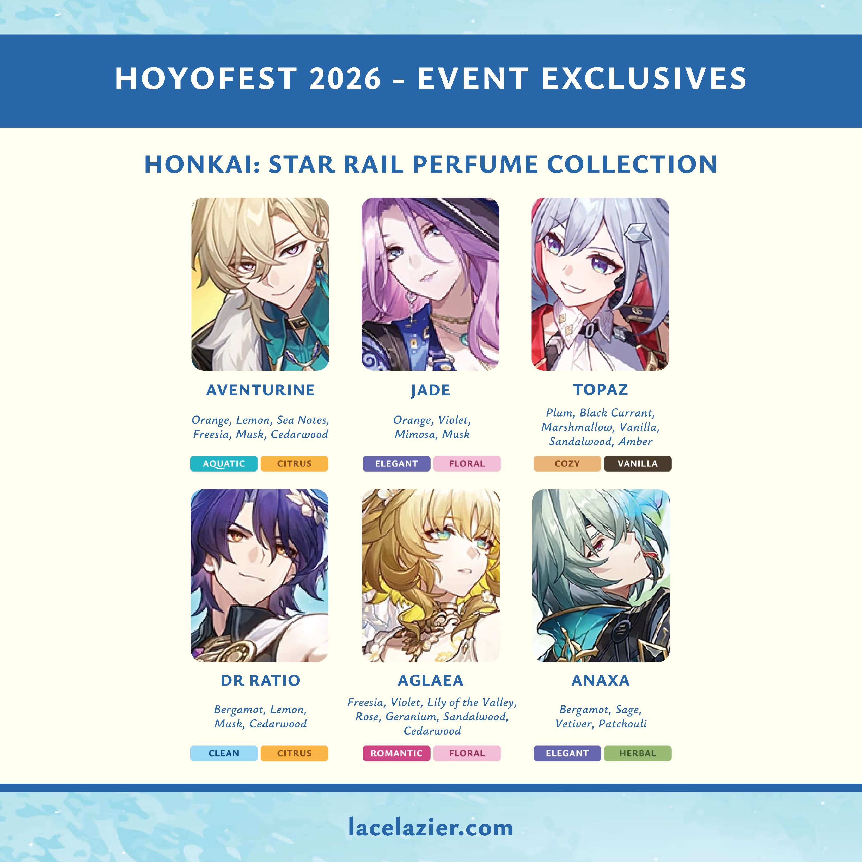 HoyoFest 2026 - Honkai: Star Rail Perfume Collection